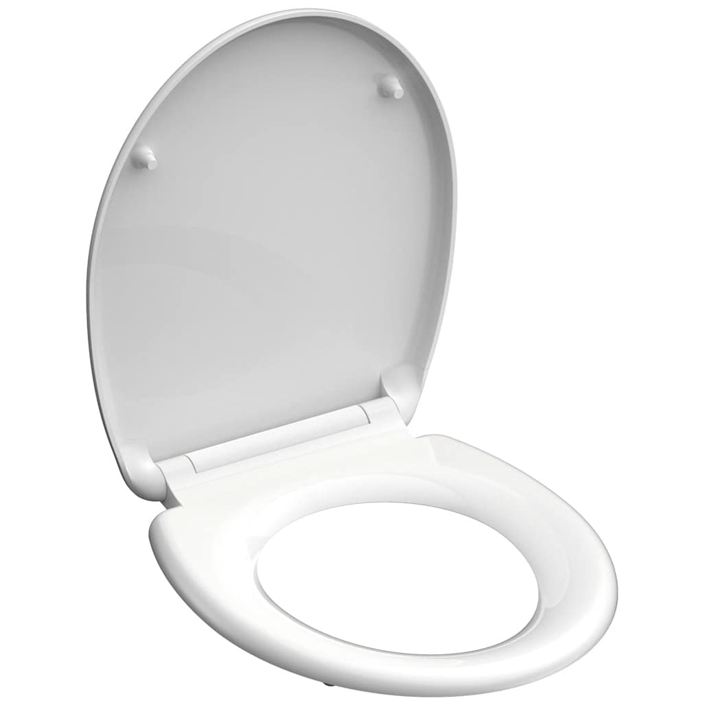 SCHÜTTE Toilet Seat WHITE Duroplast vidaXL.co.uk