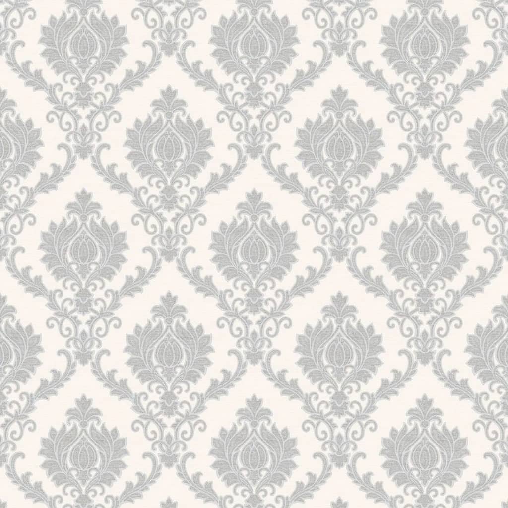 Noordwand Topchic Wallpaper Classic Ornaments Light Grey