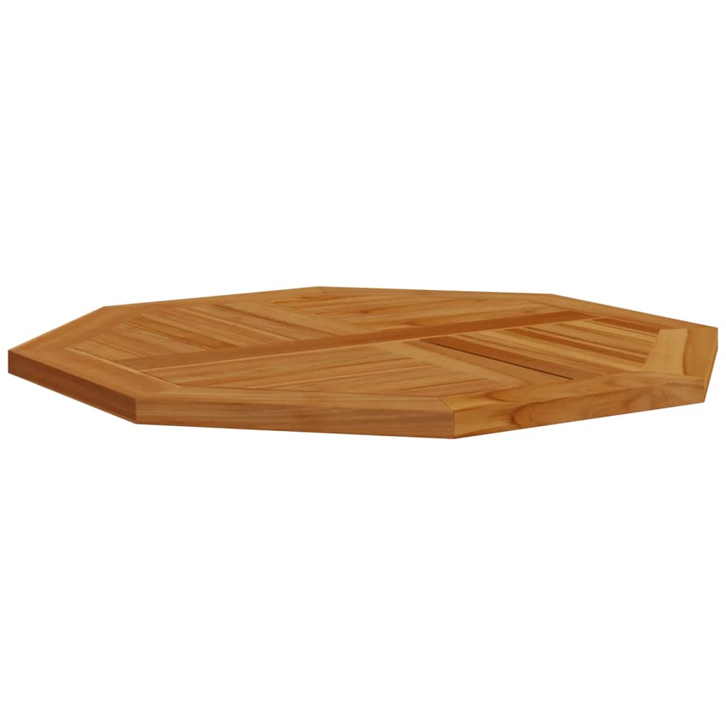 vidaXL Table Top 80x80x2.5 cm Octagonal Solid Wood Teak
