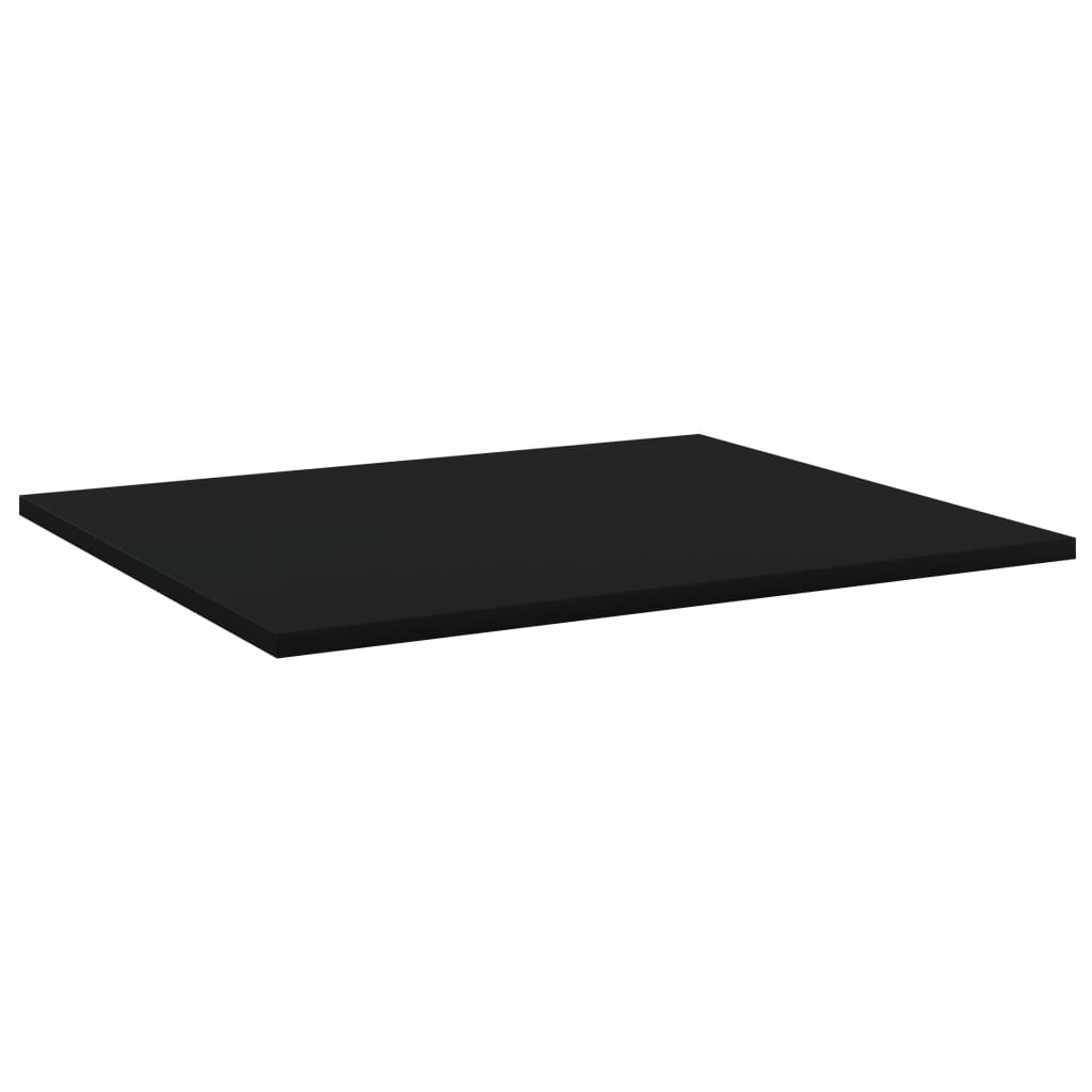 vidaXL Bookshelf Boards 4 pcs Black 60x50x1.5 cm Engineered Wood