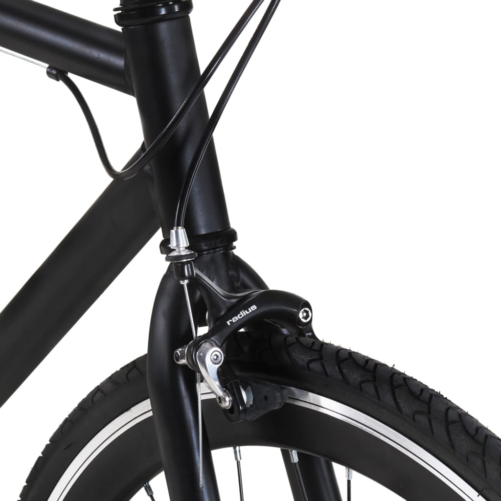 vidaXL Fixed Gear Bike Black 700c 51 cm