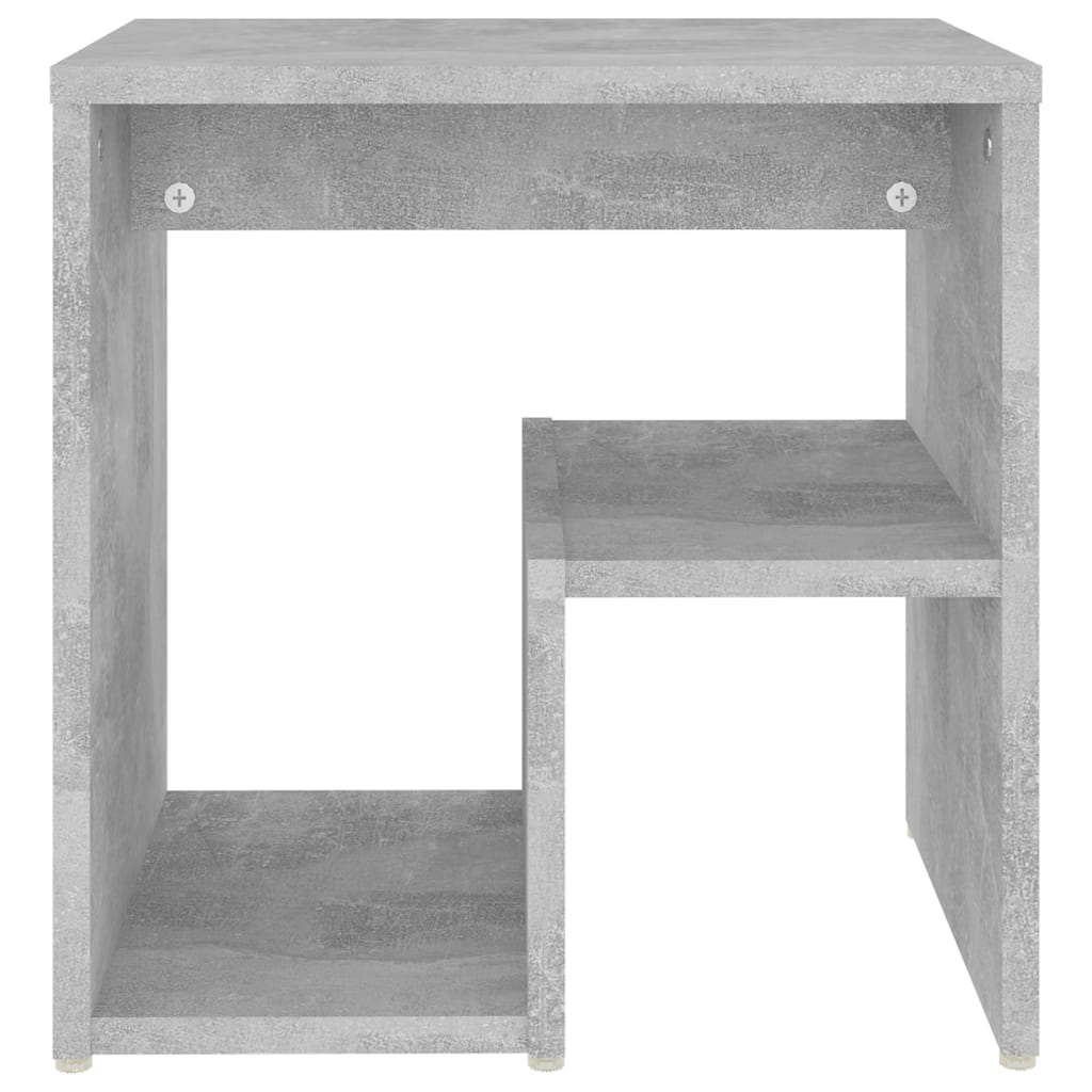 vidaXL Bed Cabinet Concrete Grey 40x30x40 cm Engineered Wood