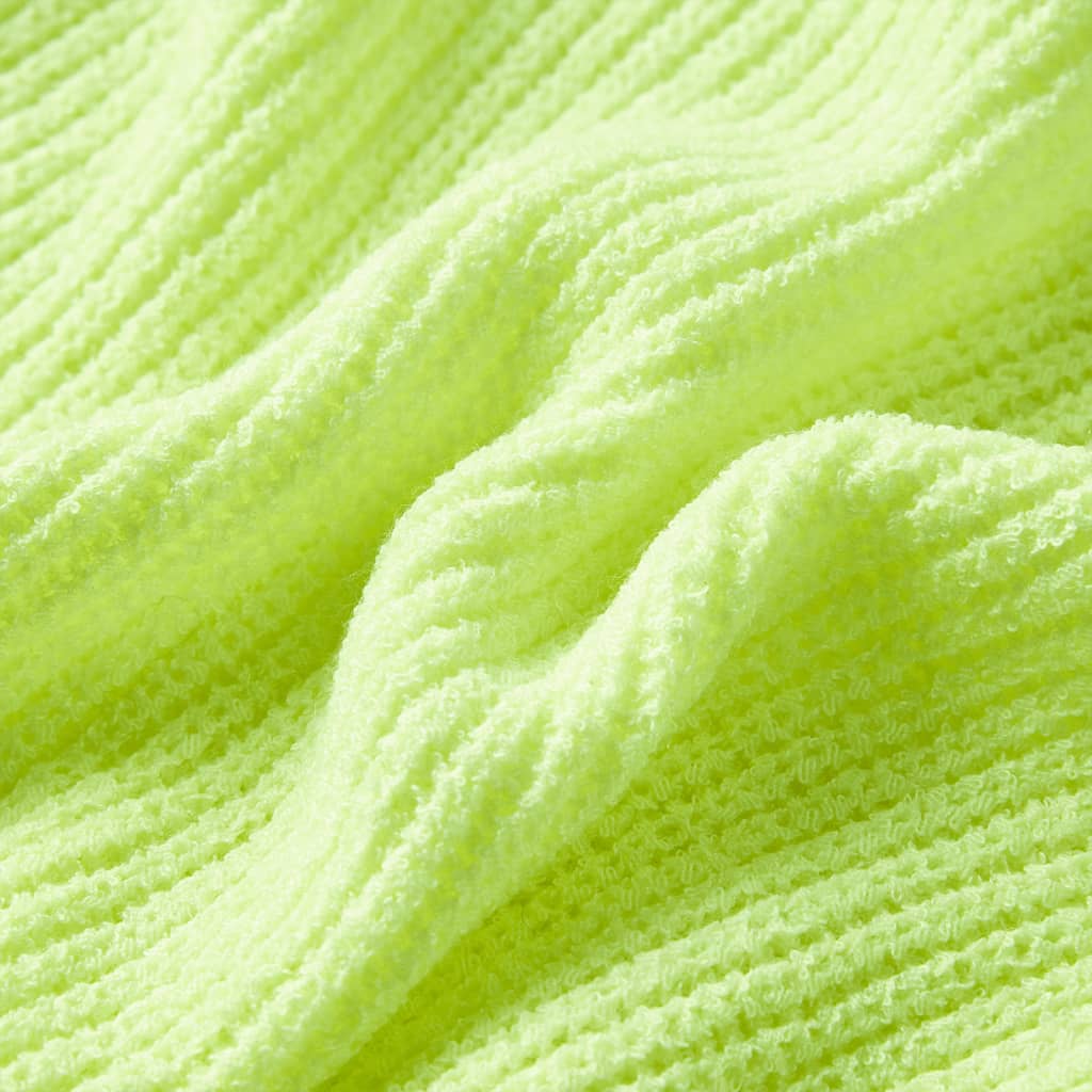 Kids' Sweater Knitted Neon Yellow 92