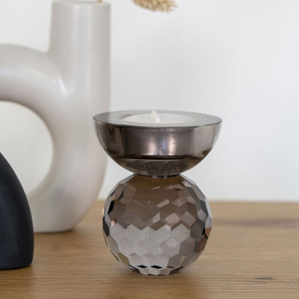 House Nordic Candle Holder June Smoked