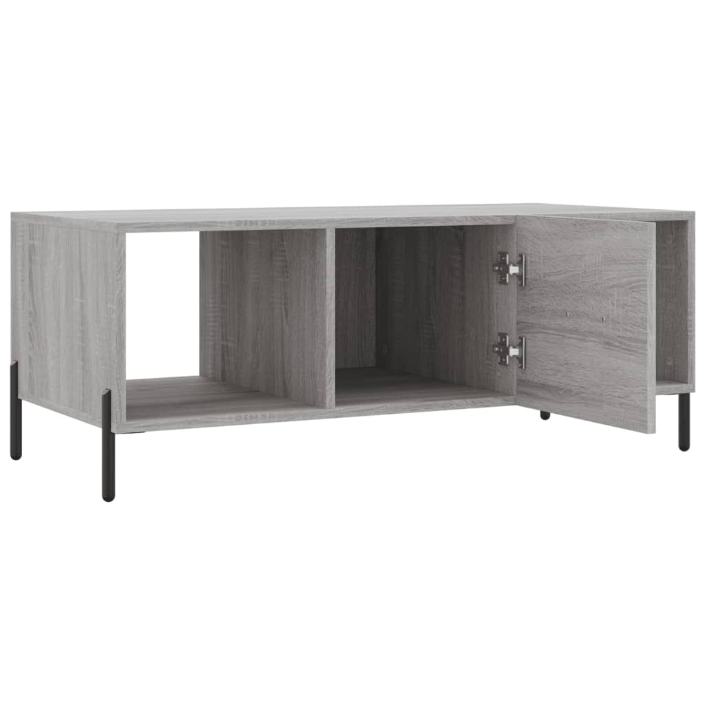 vidaXL Coffee Table Grey Sonoma 102x50x40 cm Engineered Wood