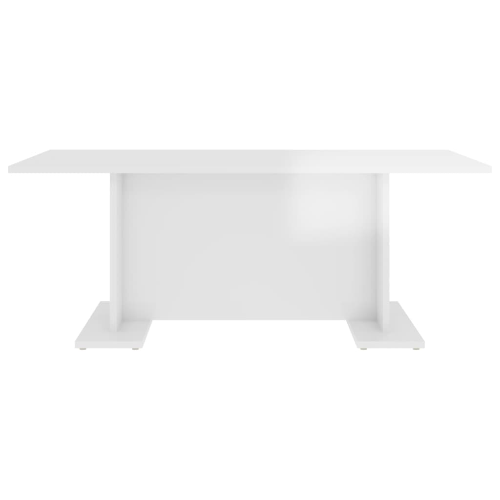 vidaXL Coffee Table High Gloss White 103.5x60x40 cm Engineered Wood