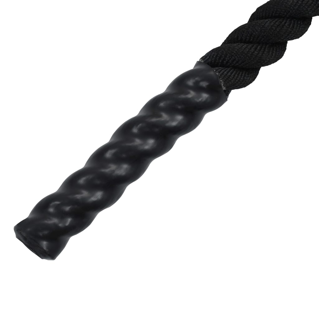 vidaXL Battle Rope 9 m Polyester Black