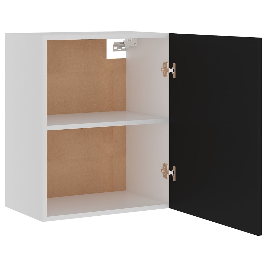 vidaXL Hanging Cabinet Black 50x31x60 cm Engineered Wood