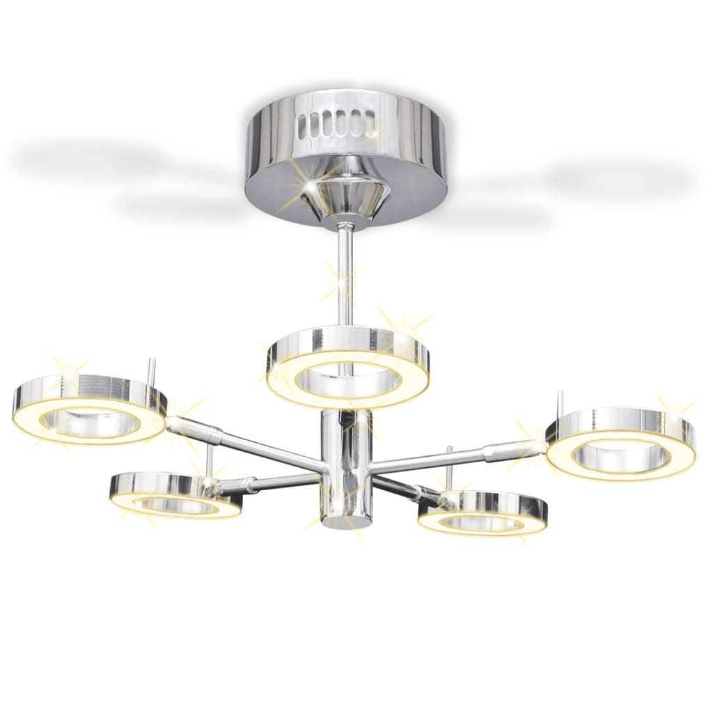 LED Ceiling Lamp with 5 Round Lights