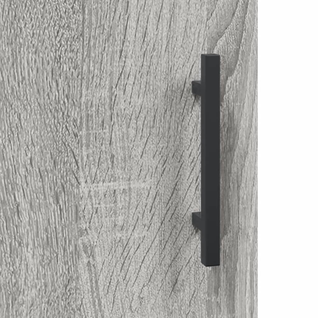 vidaXL Highboard Grey Sonoma 69.5x34x180 cm Engineered Wood