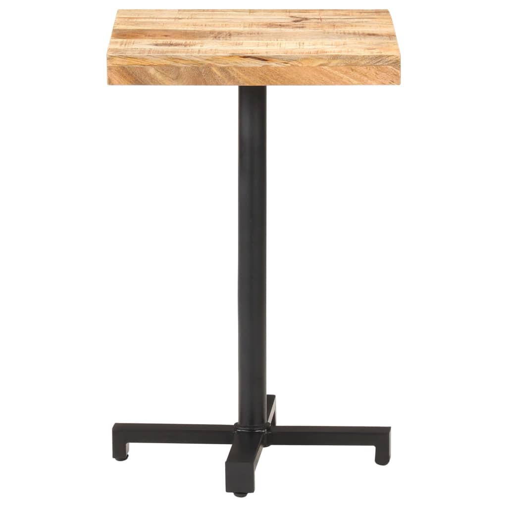 vidaXL Bistro Table Square 50x50x75 cm Rough Mango Wood