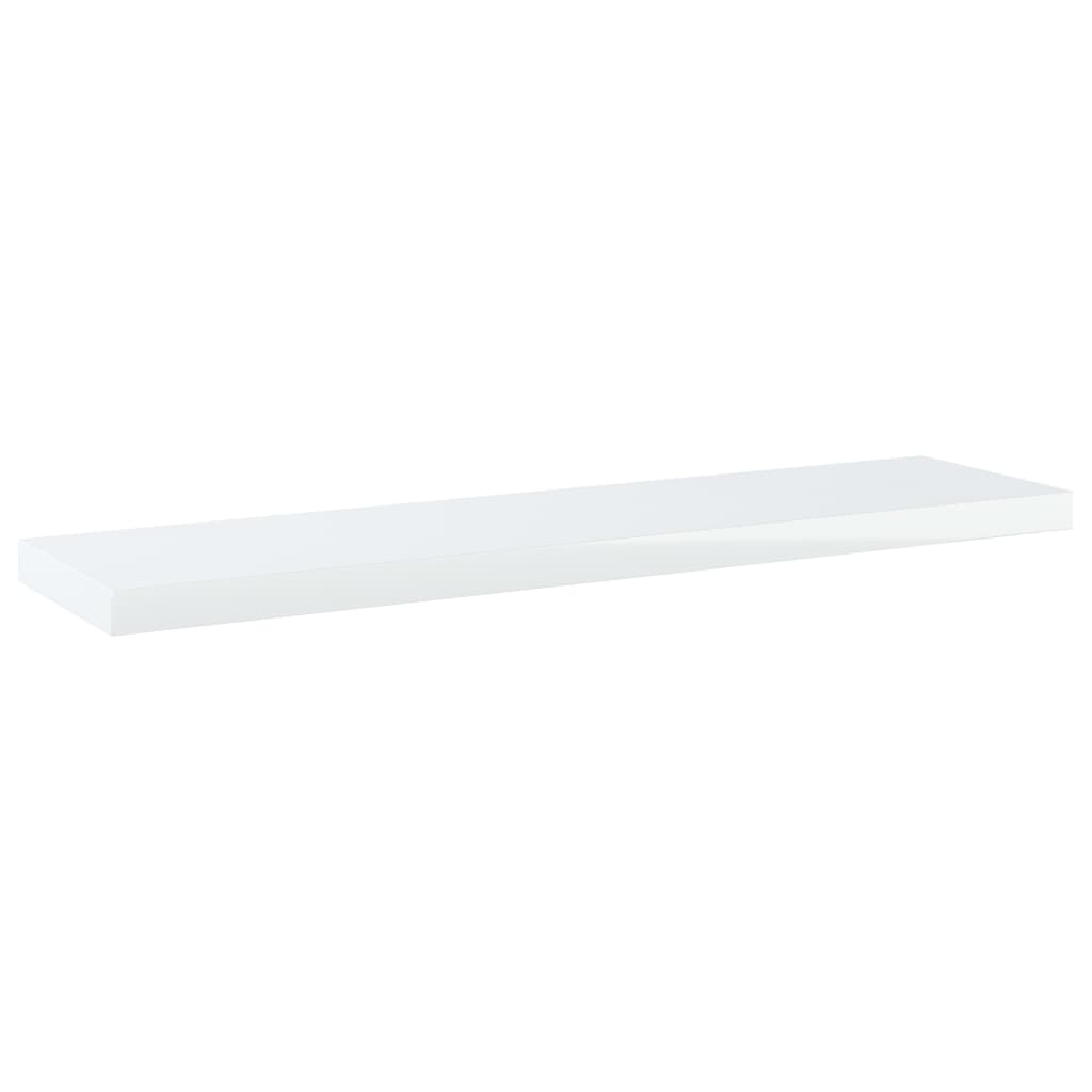 vidaXL Bookshelf Boards 8 pcs High Gloss White 40x10x1.5 cm Engineered Wood