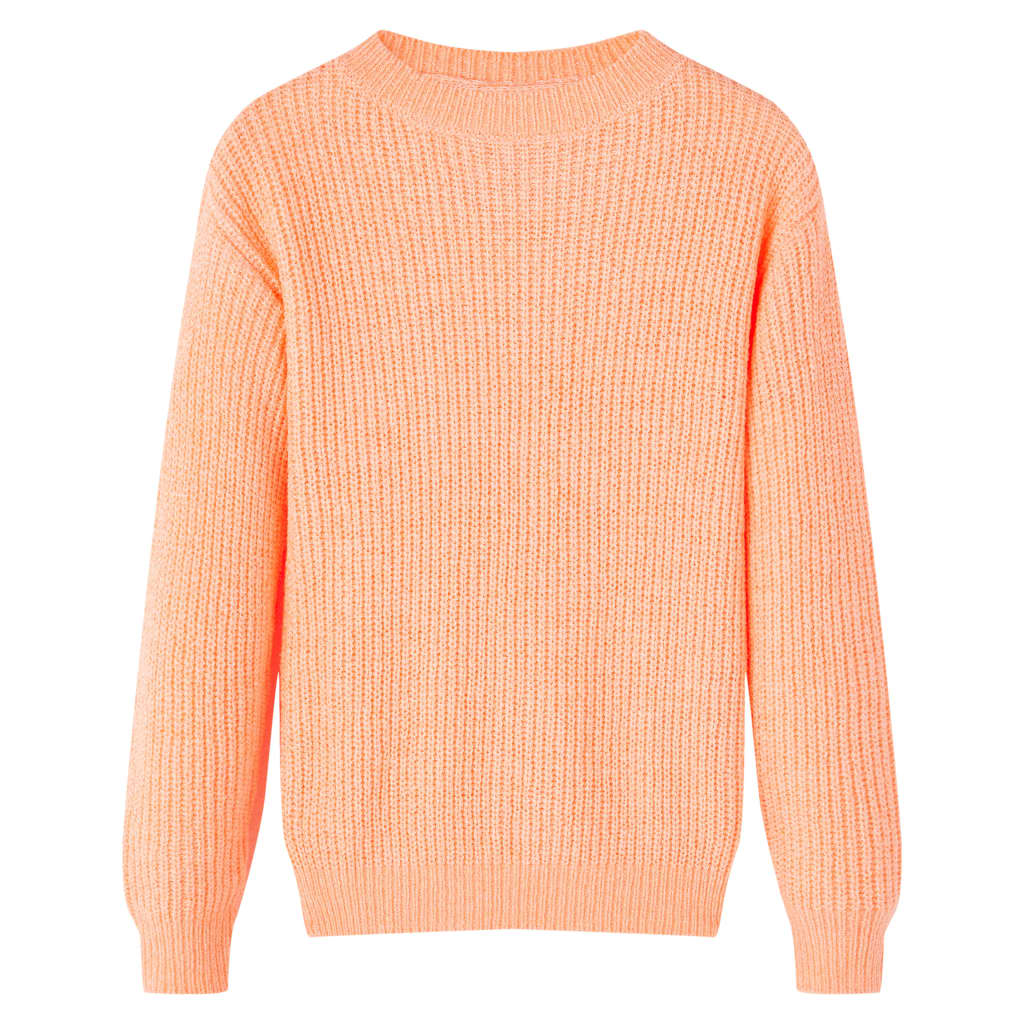 Kids' Sweater Knitted Bright Orange 92