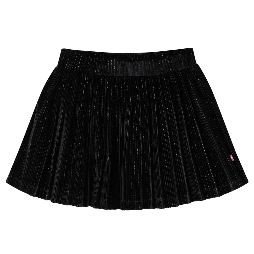 Kids' Pleated Skirt with Lurex Black 92