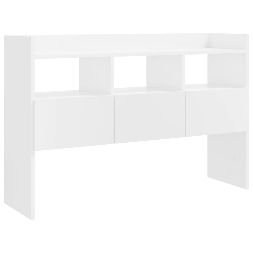 vidaXL Sideboard High Gloss White 105x30x70 cm Engineered Wood