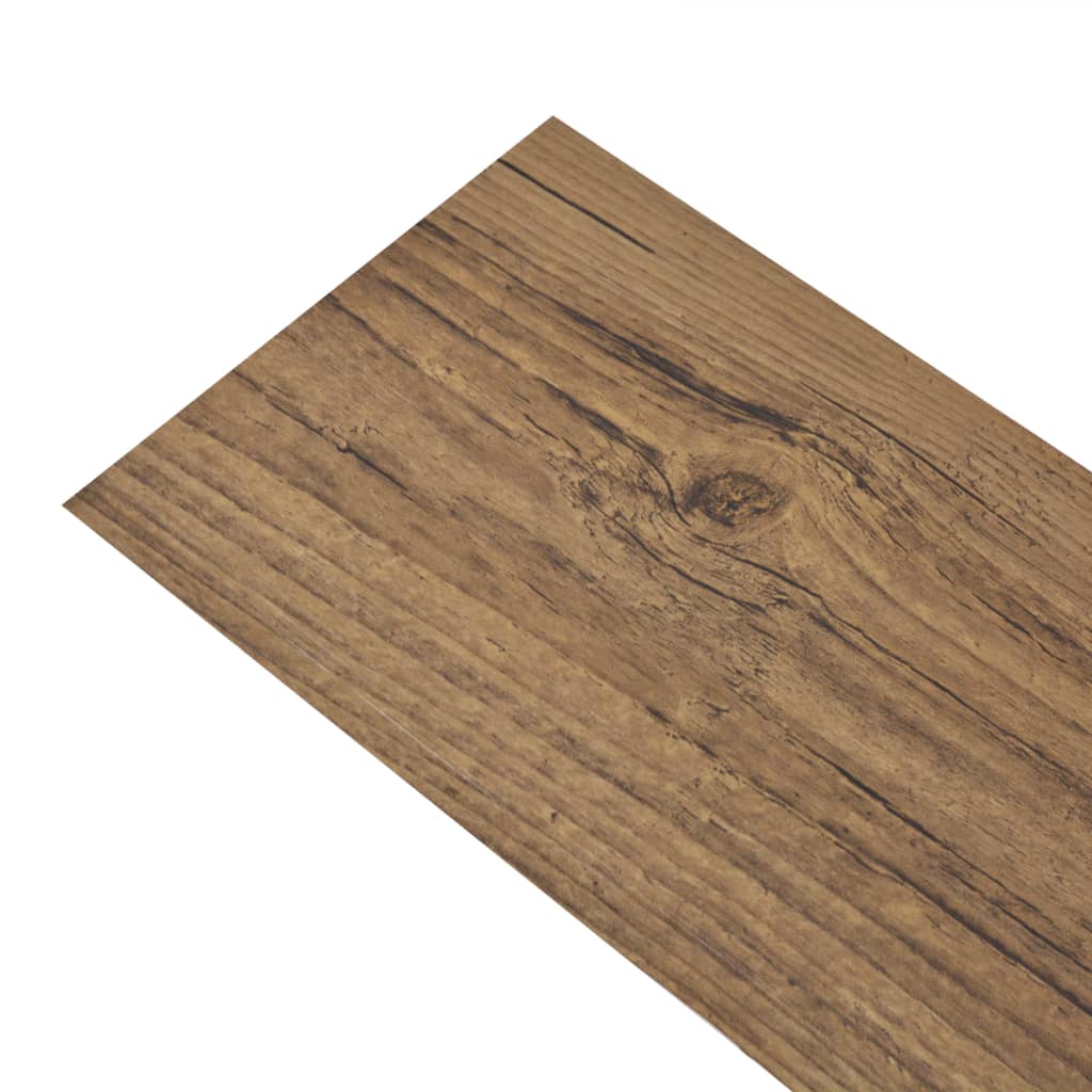 vidaXL Self-adhesive PVC Flooring Planks 5.21 m? 2 mm Walnut Brown
