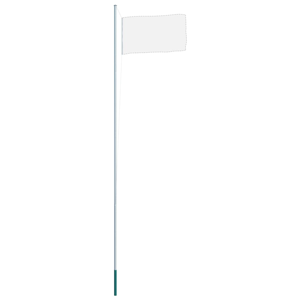 vidaXL Sectional Flagpole Aluminium 6.2 m