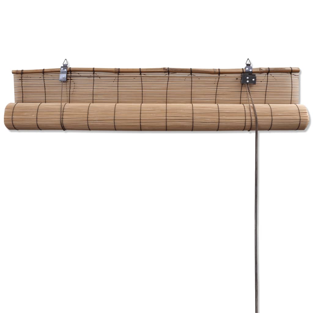 vidaXL Brown Bamboo Roller Blinds 120 x 160 cm
