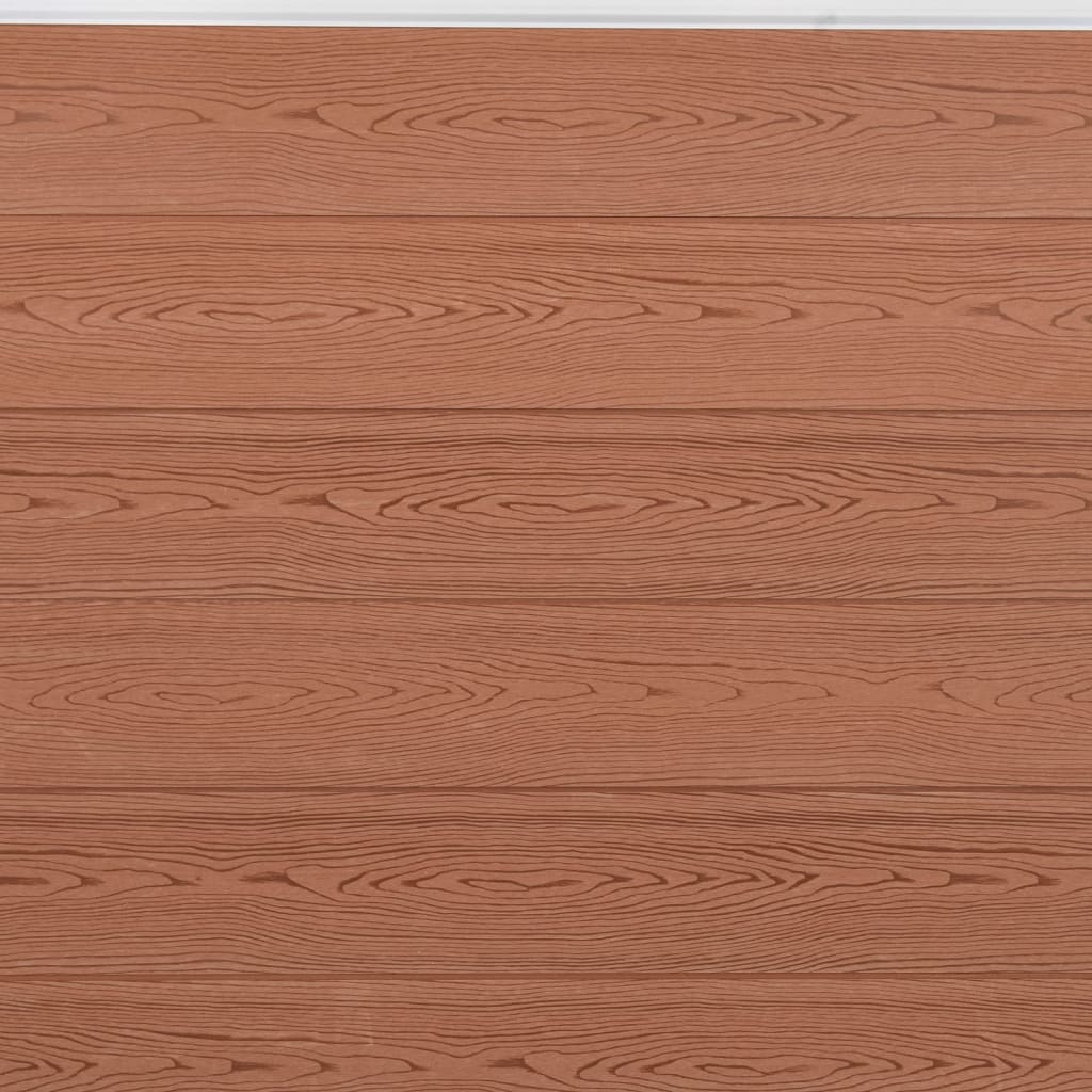 vidaXL Fence Panel Set Brown 180x186 cm WPC
