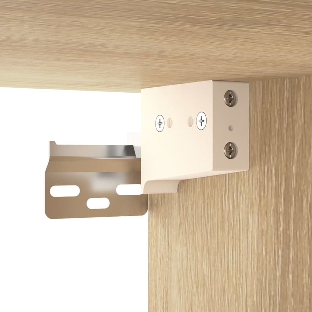 vidaXL Wall Cabinets 2 pcs Sonoma Oak 102x30x20 cm Engineered Wood