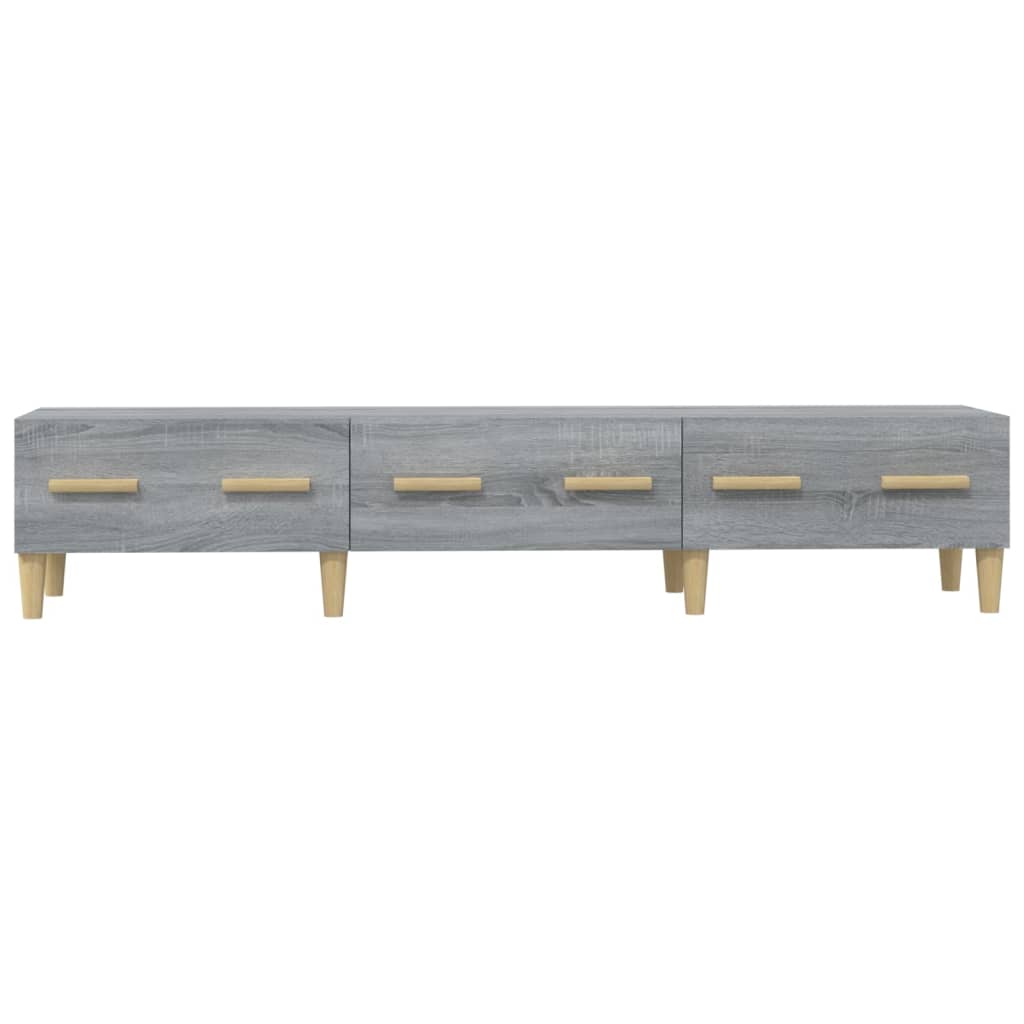 vidaXL TV Cabinet Grey Sonoma 150x34.5x30 cm Engineered Wood
