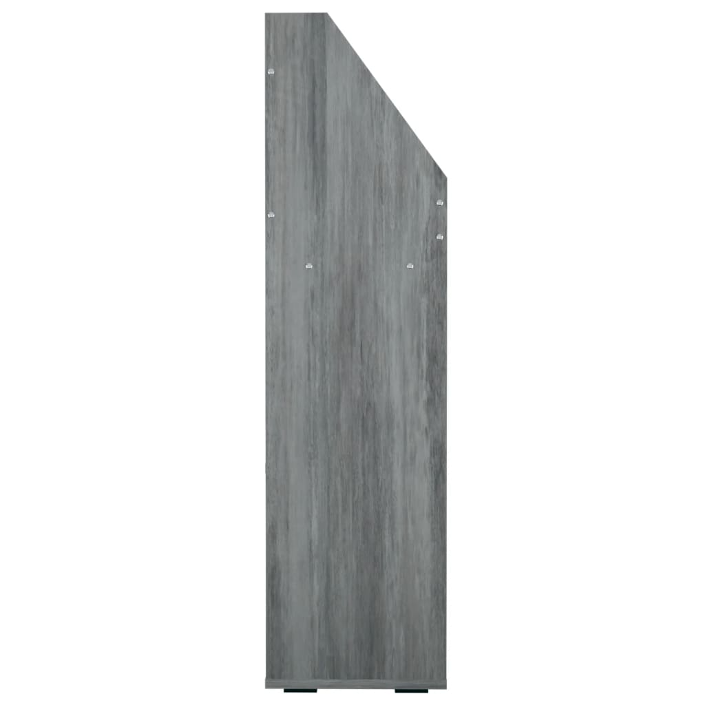 vidaXL Children Magazine Rack Concrete Grey 71x30x114 cm Engineered Wood