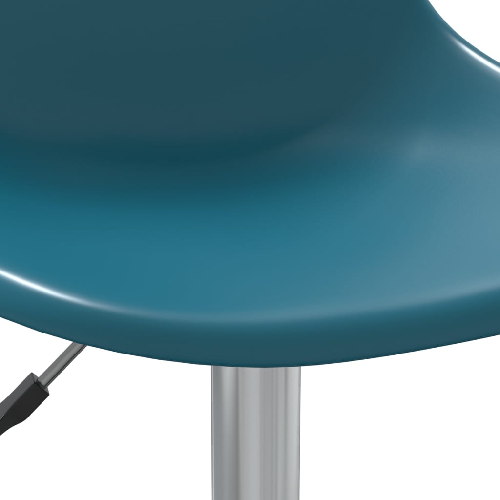 vidaXL Swivel Dining Chairs 4 pcs Turquoise PP