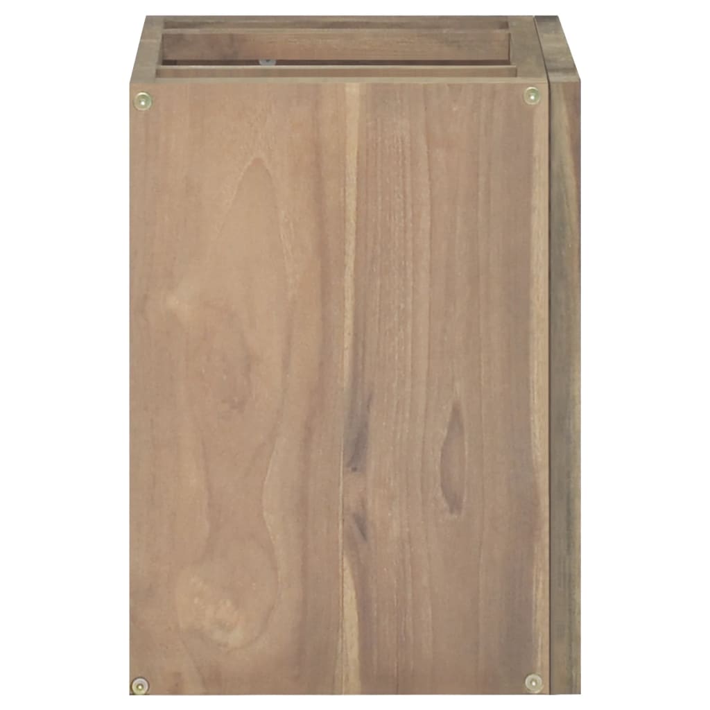 vidaXL Wall-mounted Bathroom Cabinet 45x30x40 cm Solid Wood Teak