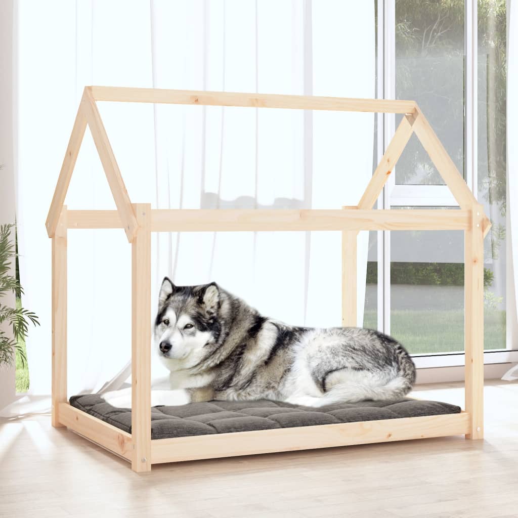 vidaXL Dog Bed 111x80x100 cm Solid Wood Pine