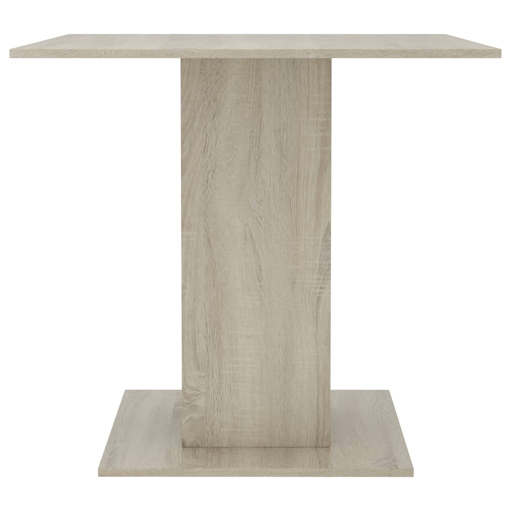 vidaXL Dining Table Sonoma Oak 80x80x75 cm Chipboard
