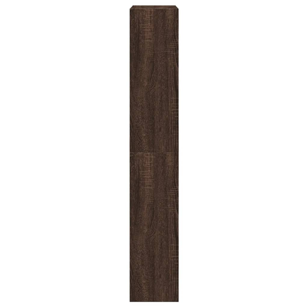 vidaXL Shoe Cabinet Brown Oak 60x21x125.5 cm Engineered Wood