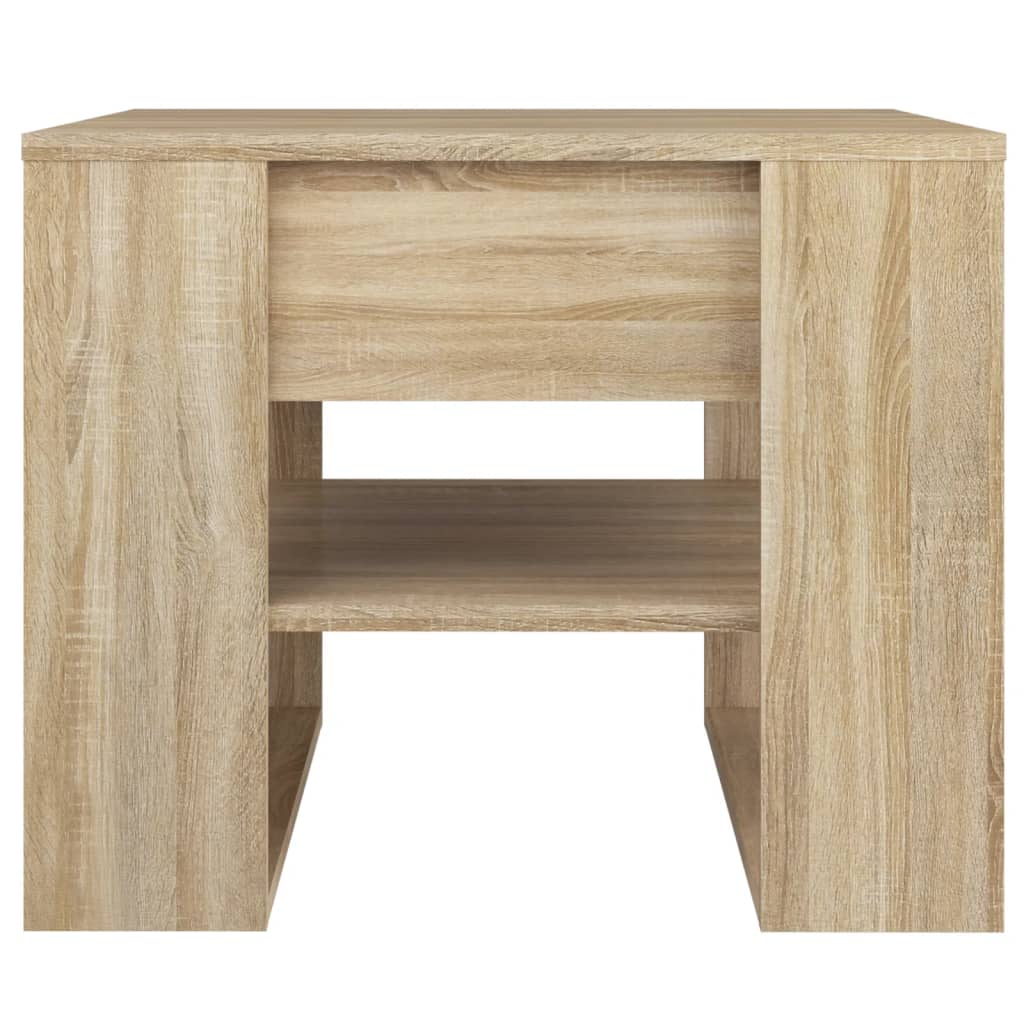 vidaXL Coffee Table Sonoma Oak 55.5x55x45 cm Engineered Wood