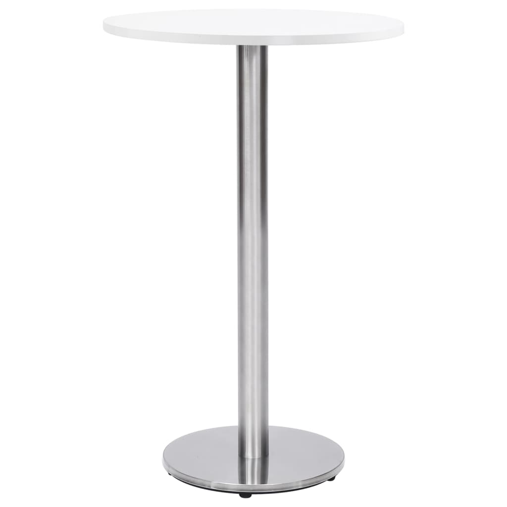 vidaXL Bistro Table Leg Silver Ø45x107 cm Stainless Steel