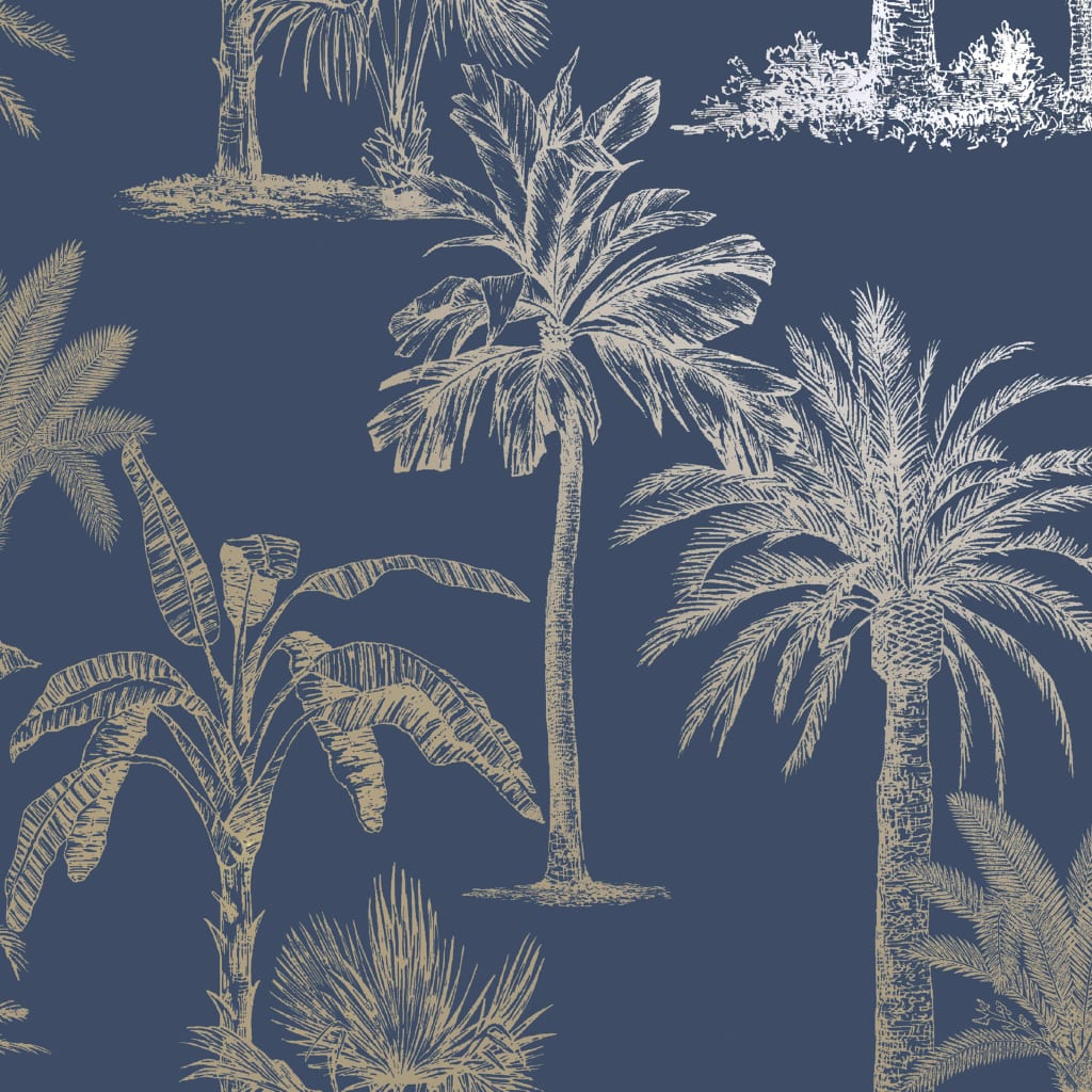 navy patterned wallpaper uk