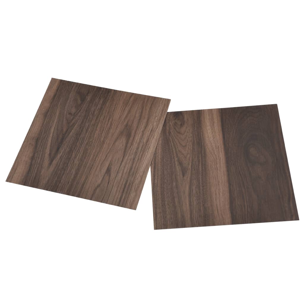vidaXL Self-adhesive Flooring Planks 55 pcs PVC 5.11 m² Dark Brown