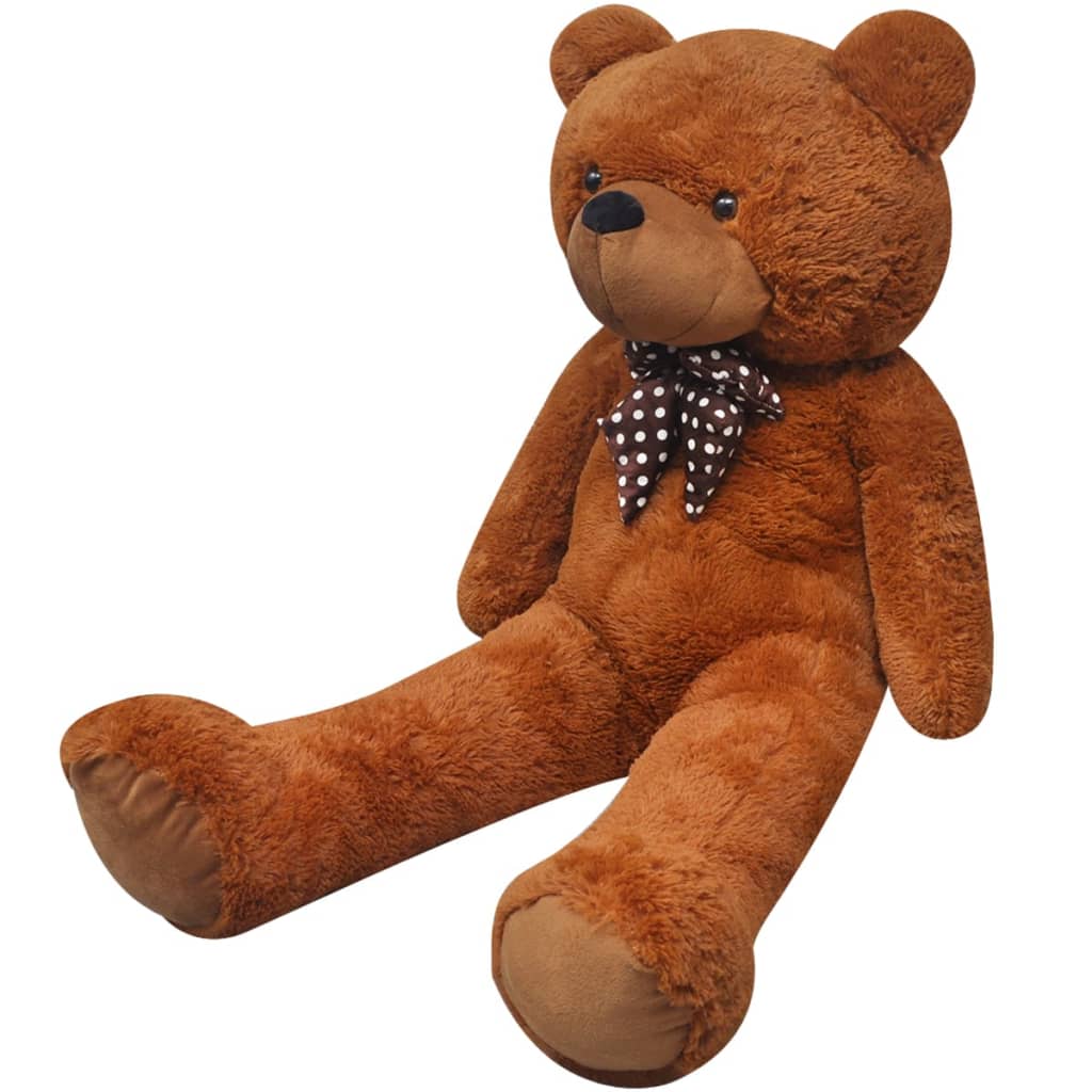 vidaXL Teddy Bear Cuddly Toy Plush Brown 242 cm
