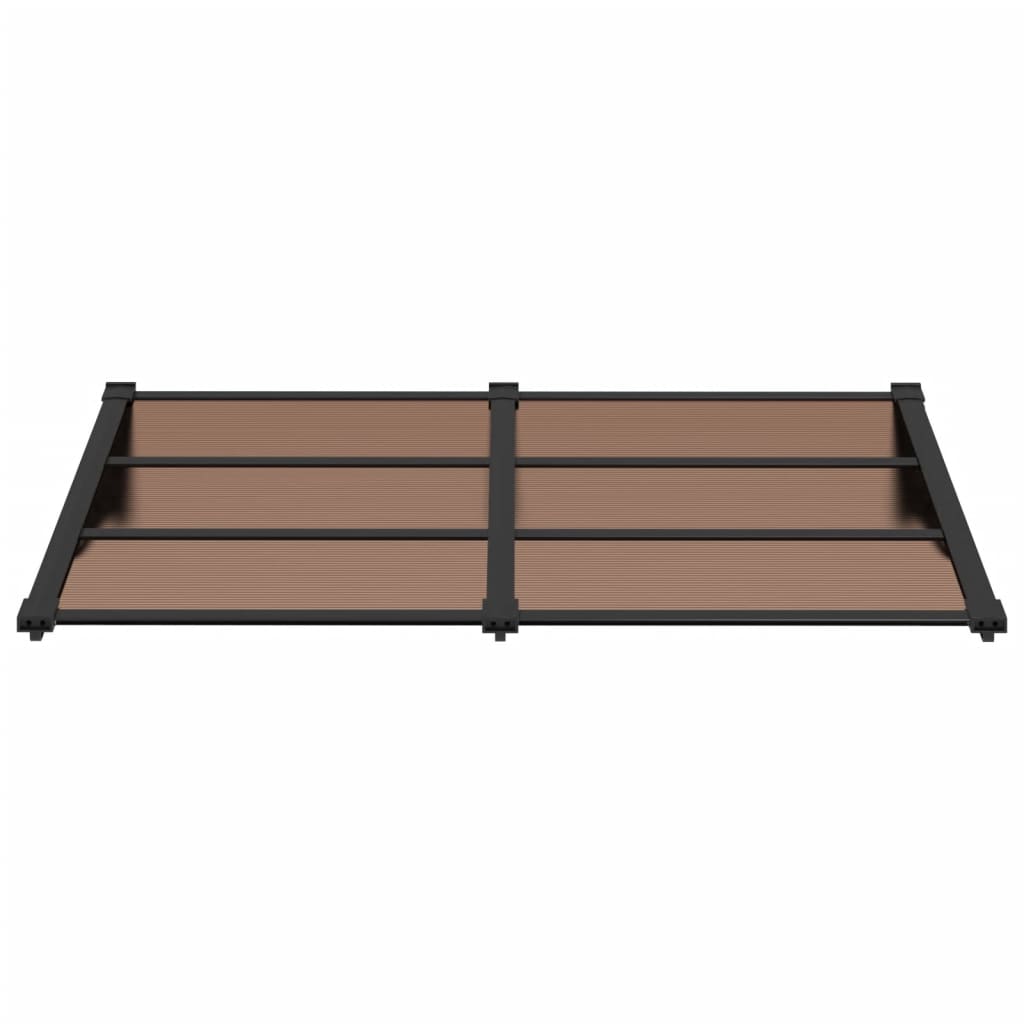 vidaXL Door Canopy Black 152.5x90 cm Polycarbonate