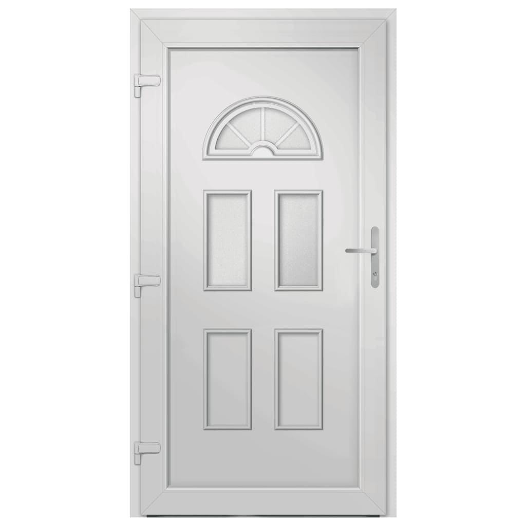 vidaXL Front Door White 88x190 cm PVC