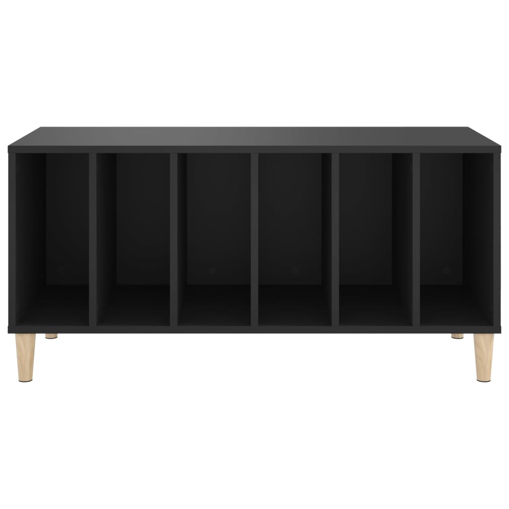vidaXL Record Cabinet Black 100x38x48 cm Engineered Wood