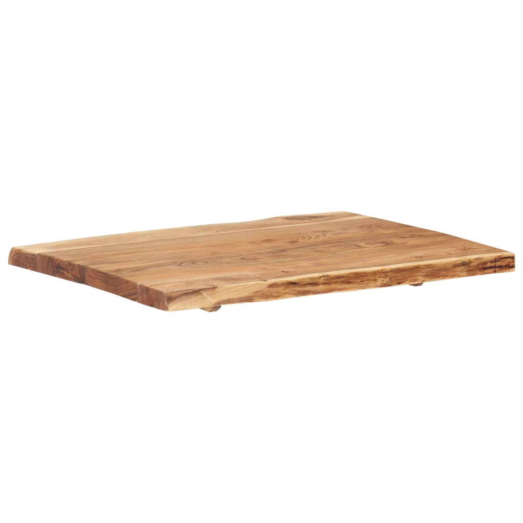 vidaXL Table Top Solid Acacia Wood 80x(50-60)x3.8 cm