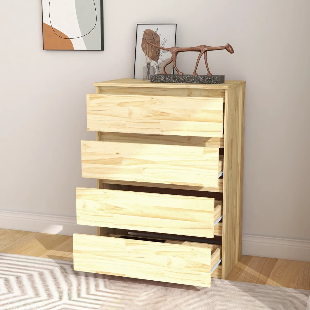 vidaXL Side Cabinet 60x36x84 cm Solid Pinewood