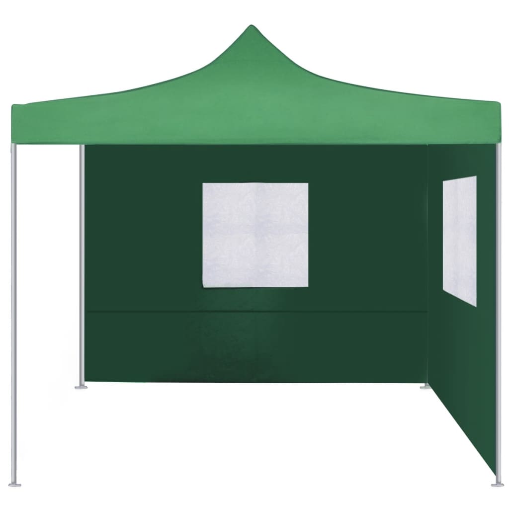 vidaXL Foldable Tent with 2 Walls 3x3 m Green