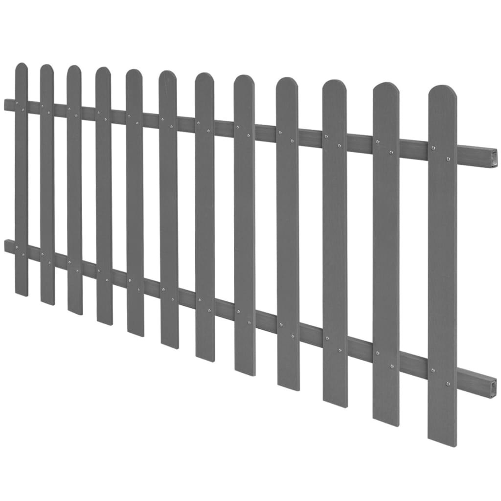 vidaXL Picket Fence WPC 200x80 cm