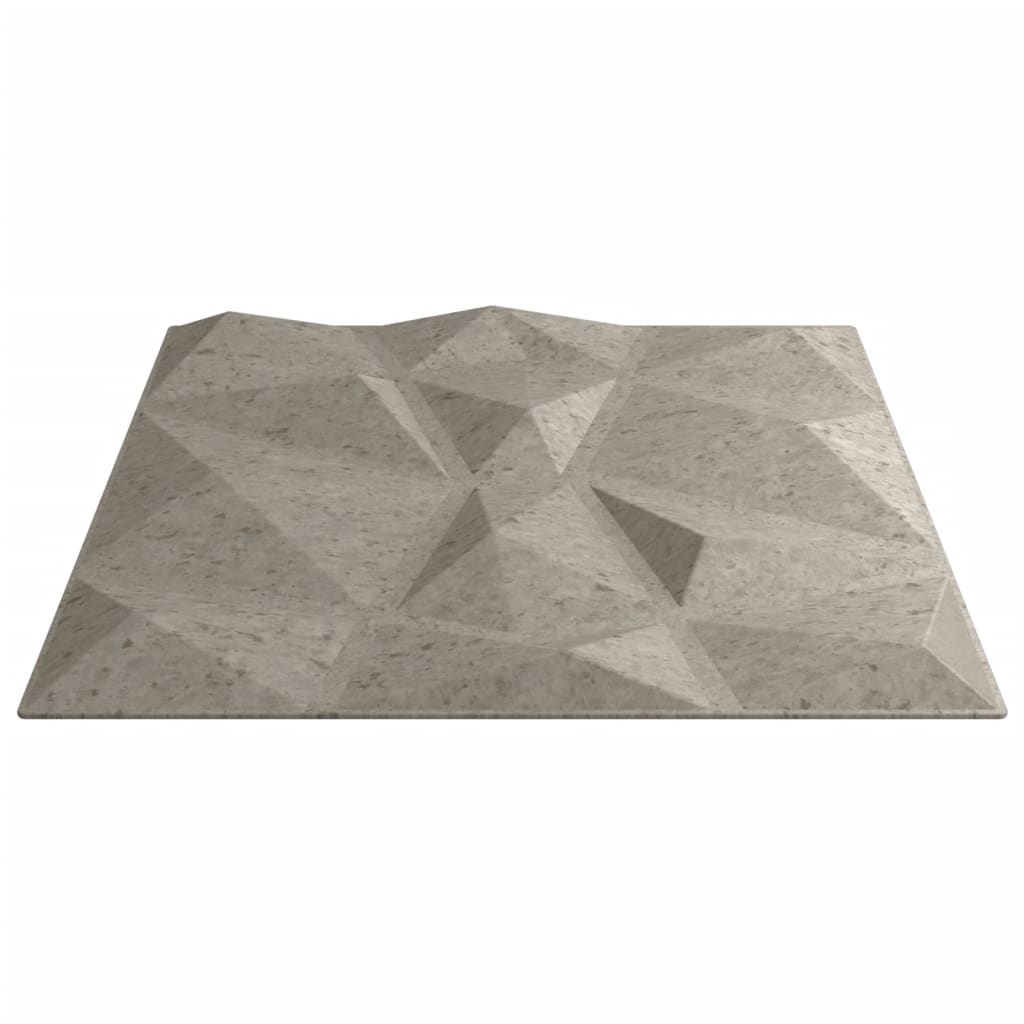 vidaXL Wall Panels 24 pcs Concrete Grey 50x50 cm XPS 6 m² Diamond