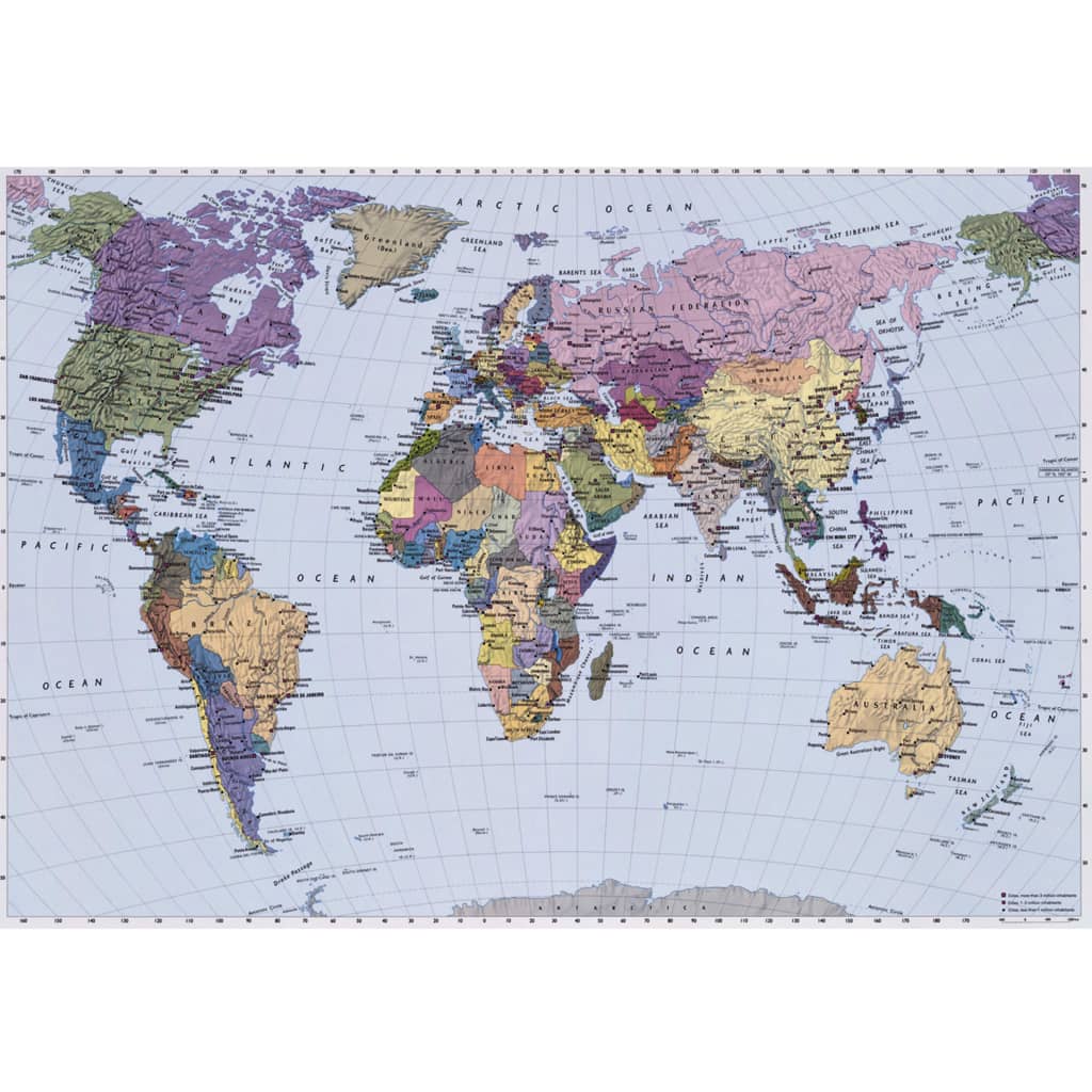 Komar Photo Mural World Map 254x184 cm 4-050