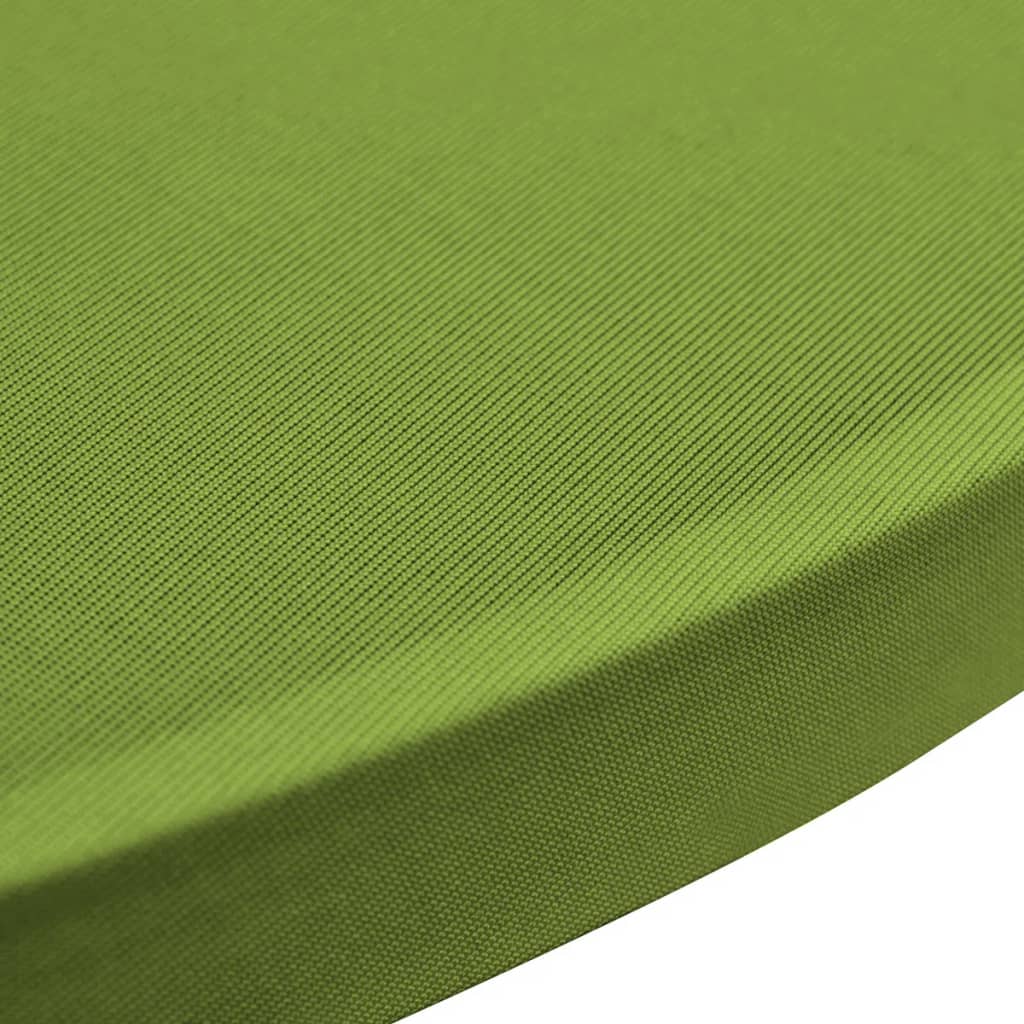 vidaXL Stretch Table Cover 2 pcs 80 cm Green