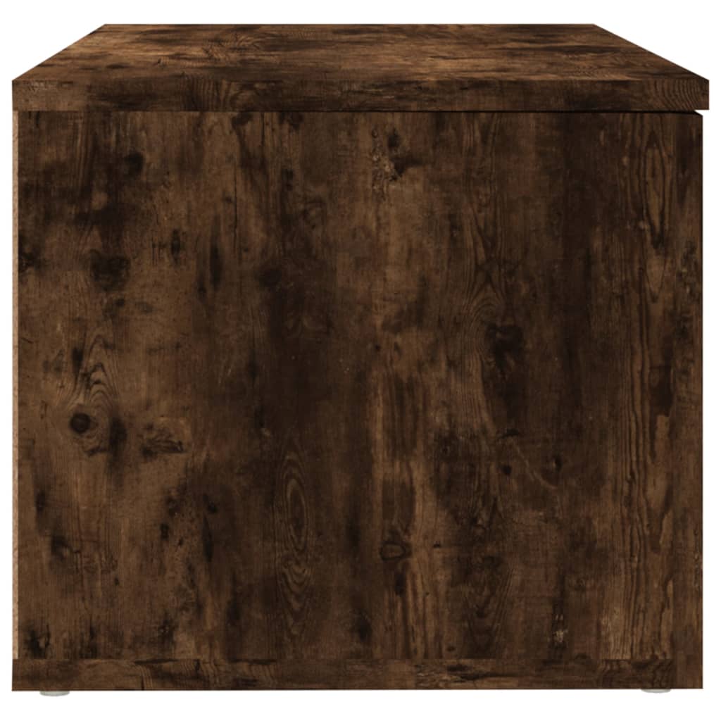 vidaXL TV Cabinet Smoked Oak 80x34x30 cm Engineered Wood
