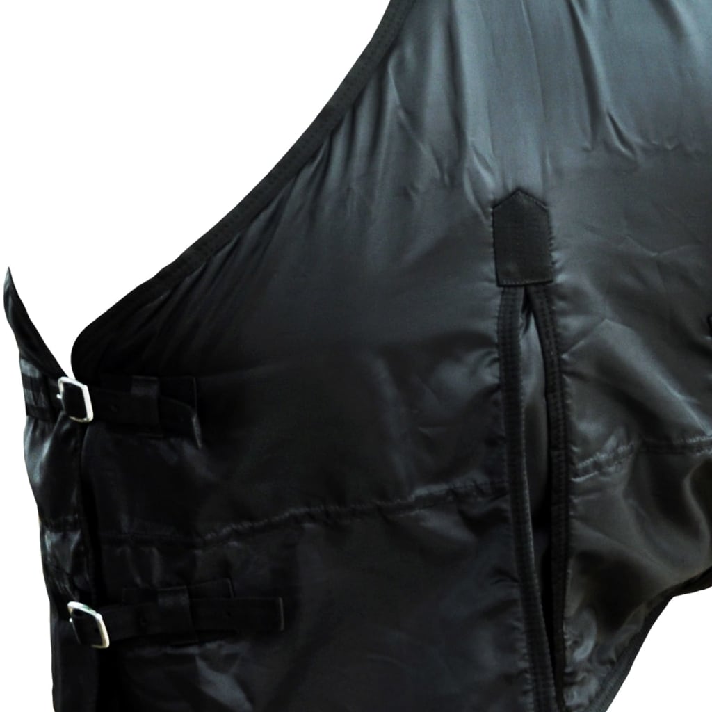 vidaXL Fleece Rug Double Layers 135 cm Black