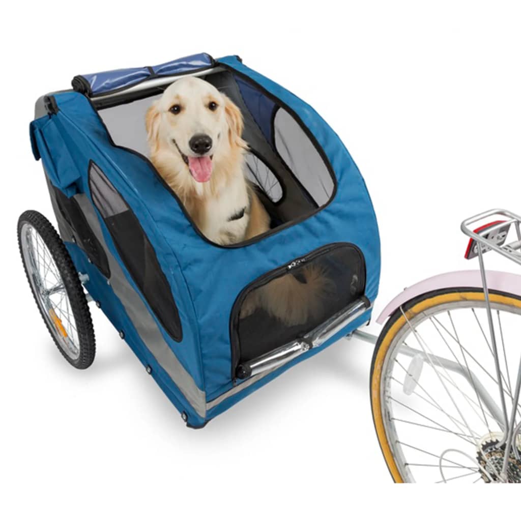 PetSafe Dog Bike Trailer Happy Ride L Blue