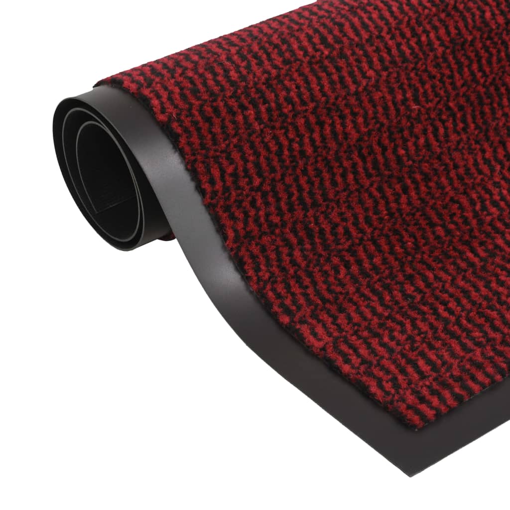 vidaXL Dust Control Mat Rectangular Tufted 90x150 cm Red